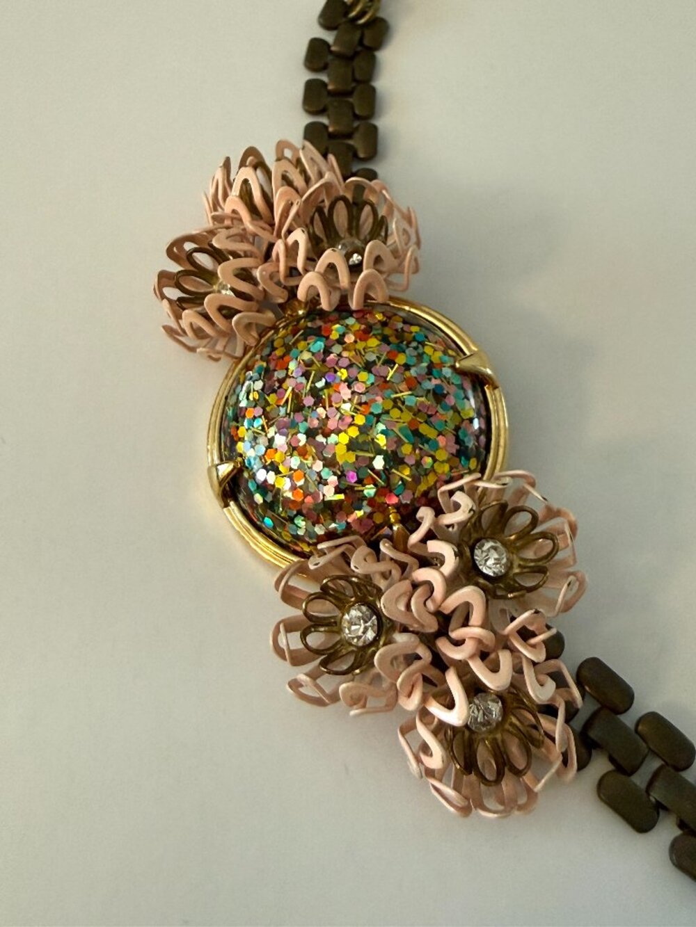 Lulu Frost Confetti Resin Floral Statement Bracelet